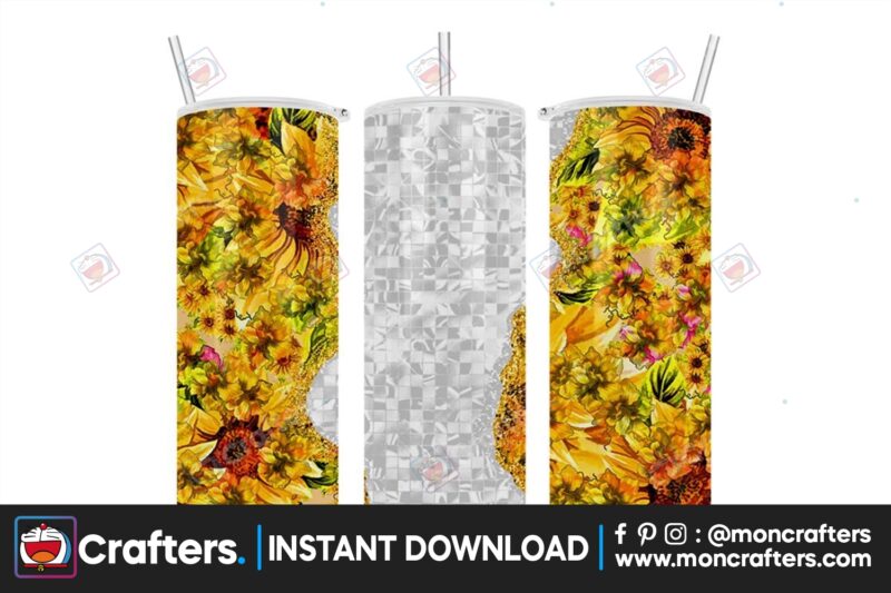 sunflower-flower-glitter-20oz-tumbler