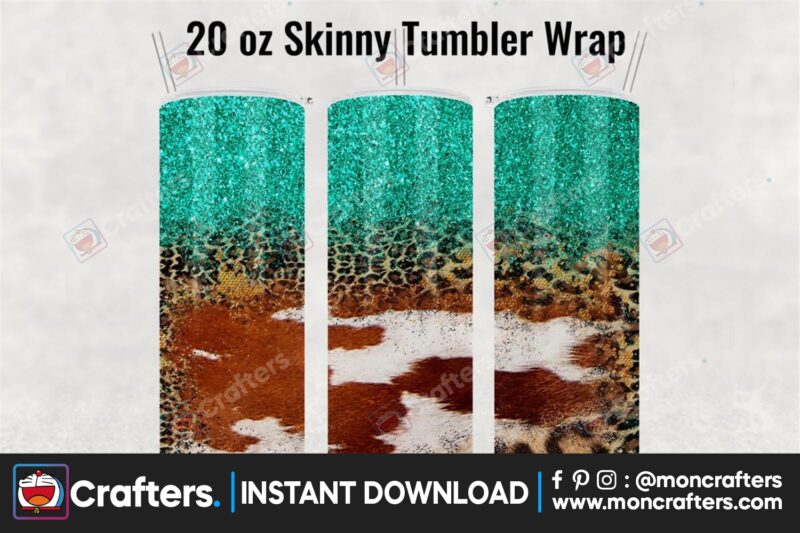 cowhide-cheetah-leopard-skinny-tumbler