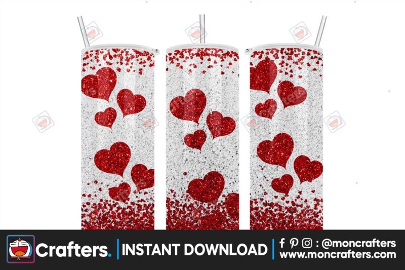 valentine-red-heart-glitter-tumbler