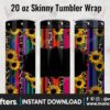 tumbler-sublimation-serape-sunflower