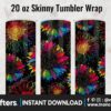 tumbler-sublimation-tie-dye-sunflower