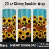 rustic-wood-cowhide-sunflower-tumbler
