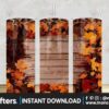 autumn-leaves-leopard-and-rustic-wood