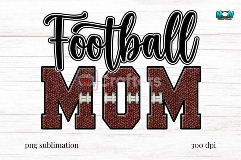 football-mom-sublimation-png