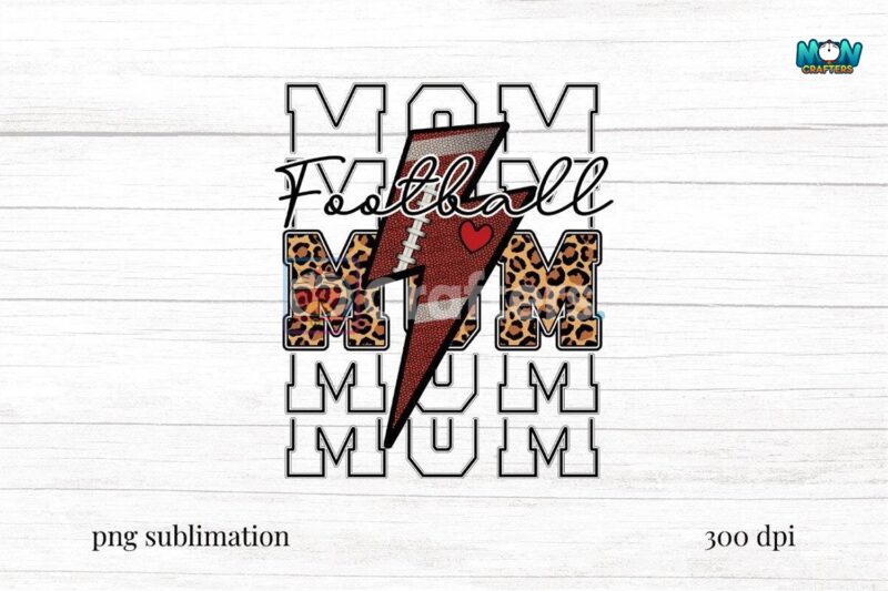 football-mom-lightning-bolt-sublimation