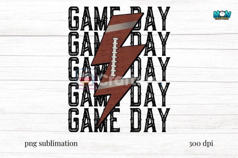 game-day-football-lightning-bolt-png