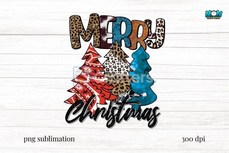 merry-christmas-tree-western-design-png