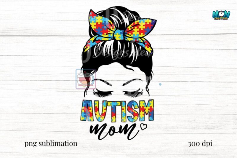 messy-bun-autism-mom-autism-awareness