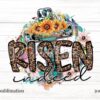 cross-sunflower-risen-indeed-sublimation