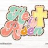 he-is-risen-retro-leopard-cross