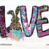 easter-love-bunny-leopard-flower