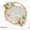 white-rustic-wood-flower-gold-glitter