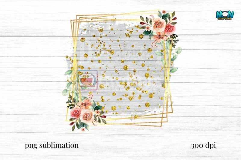 flower-white-rustic-wood-gold-glitter