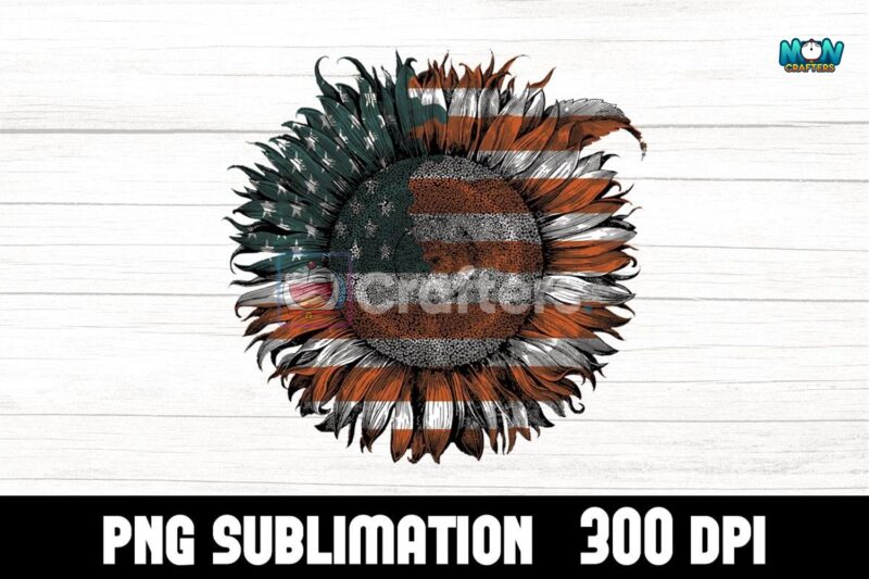 american-sunflower-sublimation-png