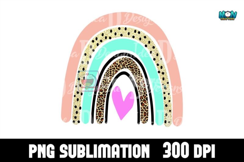 rainbow-pink-glitter-sublimation-png