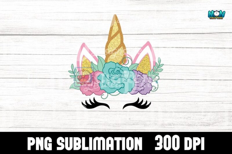 pretty-unicorn-face-sublimation-png