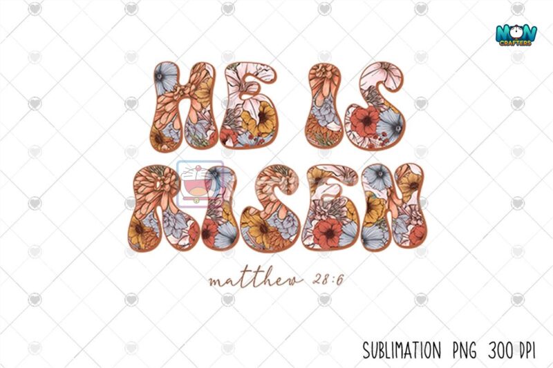 he-is-risen-floral-christian-easter