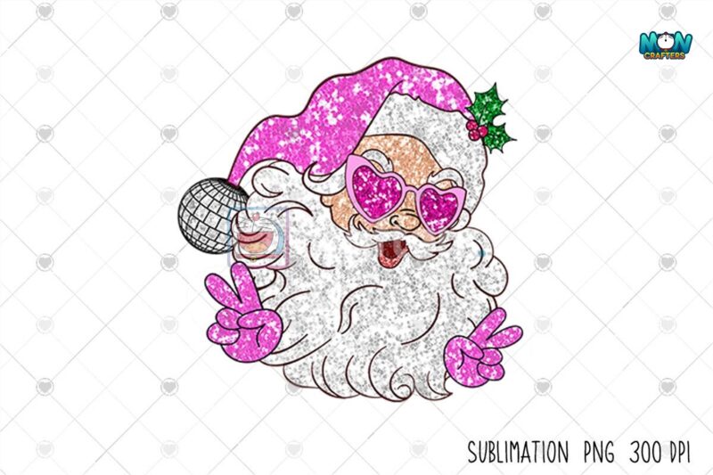 santa-with-sunglasses-faux-sequin