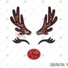 faux-embroidery-girl-reindeer-christmas