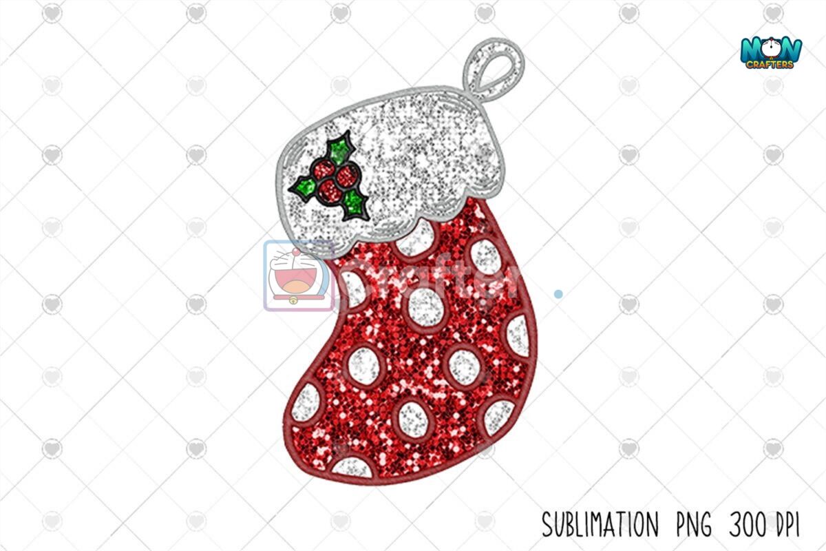 stocking-clipart-faux-embroidery-sequins