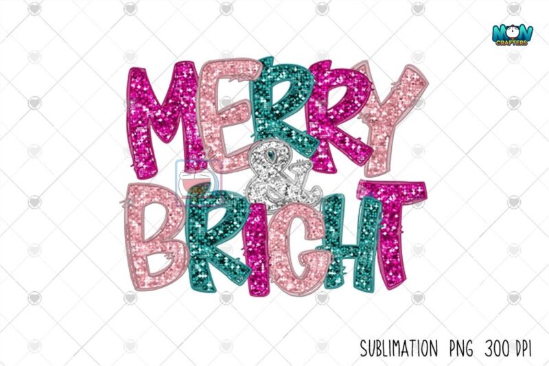 christmas-fuax-sequin-merry-and-bright