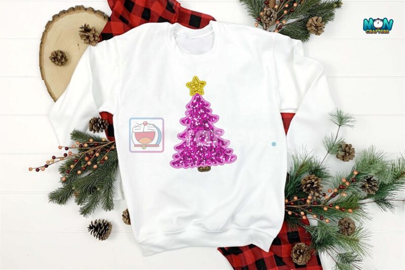pink-christmas-tree-sequin-faux