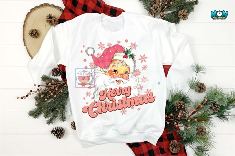 santa-pink-merry-christmas-sublimation