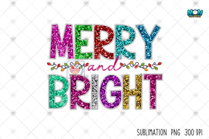 christmas-faux-sequin-merry-and-bright