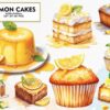 lemon-cakes-watercolor-sublimation