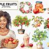 set-of-apple-fruits-sublimation-clipart