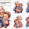 grandma-and-grandson-sublimation-clipart