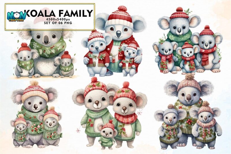 koala-family-sublimation-clipart