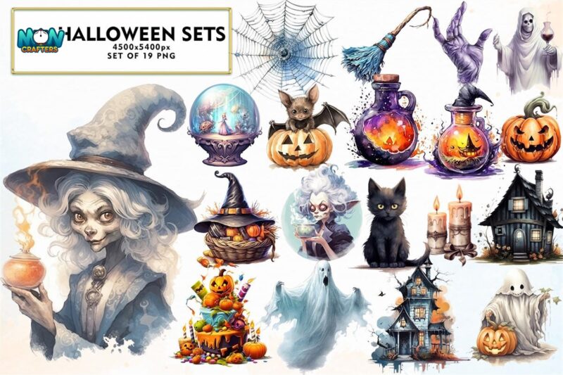 halloween-sets-sublimation-clipart