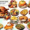 thanksgiving-food-sublimation-clipart