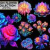 neon-flower-collection-sublimation