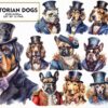 victorian-dogs-sublimation-clipart