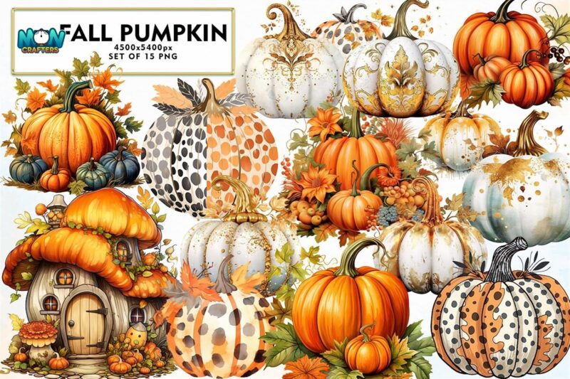fall-pumpkins-sublimation-clipart