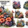 watercolor-fence-sublimation-clipart