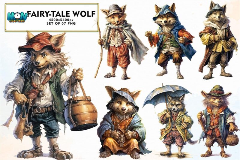 fairytale-wolf-watercolor-sublimation