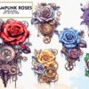 steampunk-roses-watercolor-sublimation