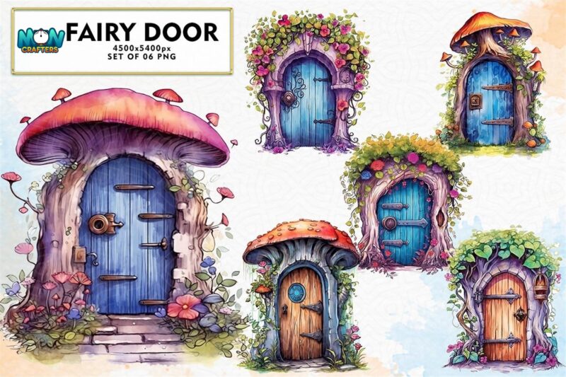fairy-door-watercolor-sublimation