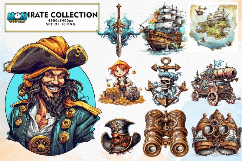 pirate-collection-sublimation-clipart