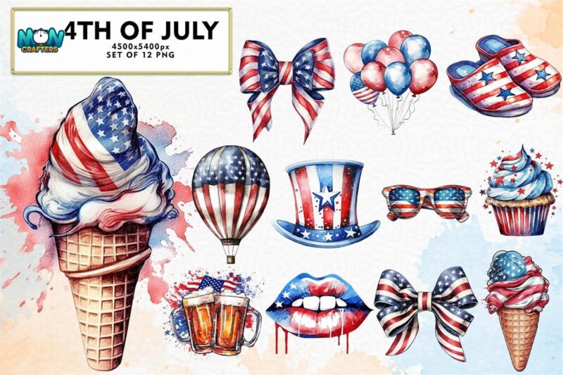 4th-of-july-bundle-sublimation-clipart