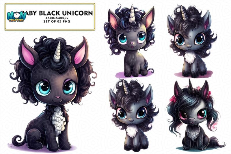 baby-black-unicorn-sublimation-clipart