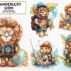 wanderlust-lion-sublimation-clipart