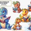 trex-dinosaur-with-book-sublimation