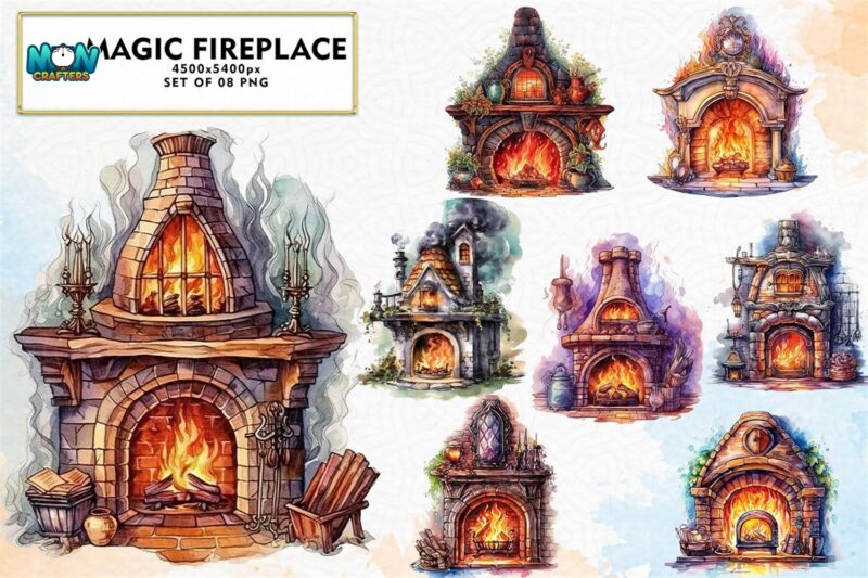 magic-fireplace-watercolor-sublimation