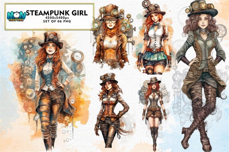 steampunk-girl-sublimation-clipart