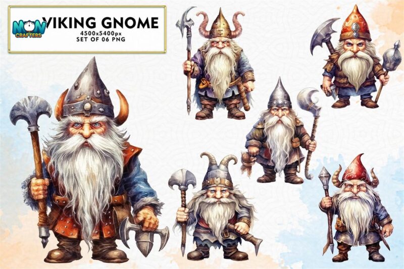 viking-gnome-watercolor-sublimation