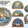 beautiful-stained-glass-baby-god-clipart